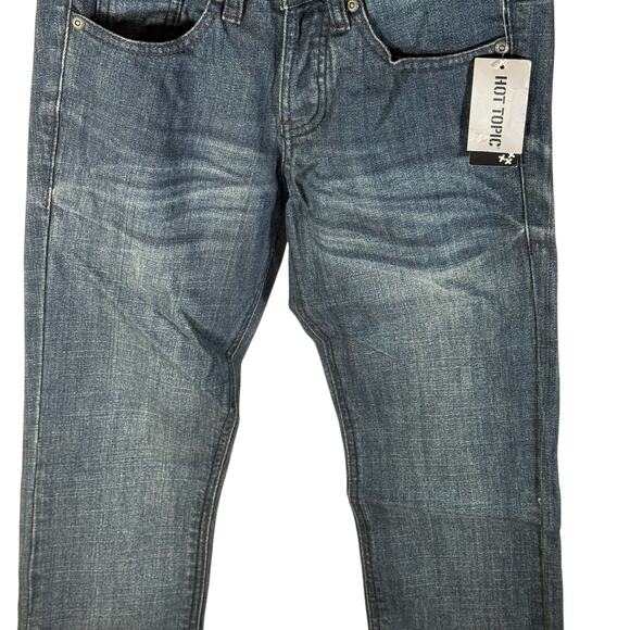 RUDE Hot Topic NWT Men's 26x30 Dark Vintage Core Skinny Jeans Stretch Denim - Picture 8 of 10